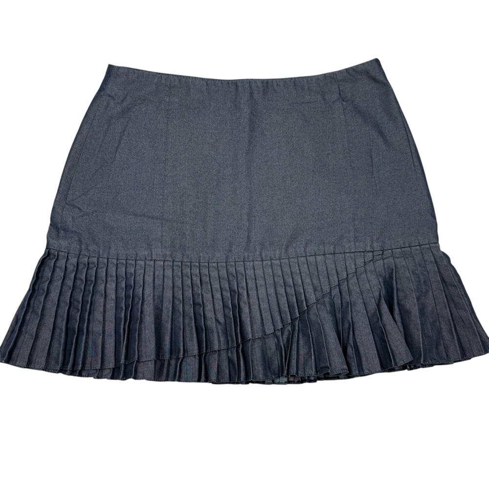 Banana Republic Charcoal Pleated Mini Skirt